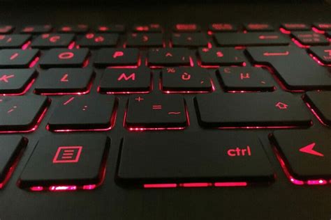 Which laptop has LED keyboard?