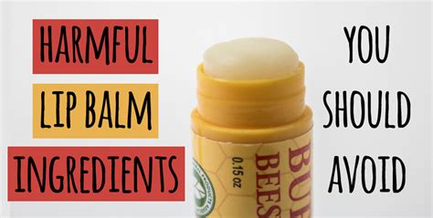 Which lip balm is not harmful?