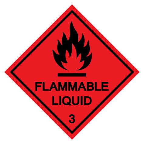 Which liquid is highly flammable?