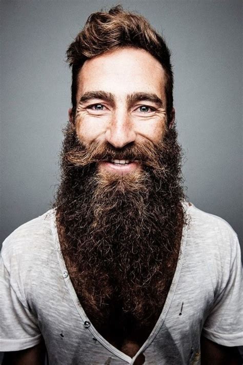Which men have most beard?