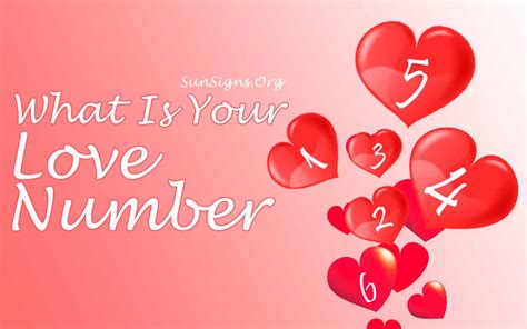Which number symbolizes love?
