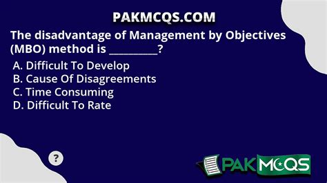 Which of the following is a disadvantage of management by objectives?