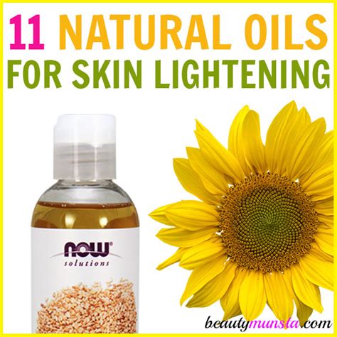 Which oils brighten skin?