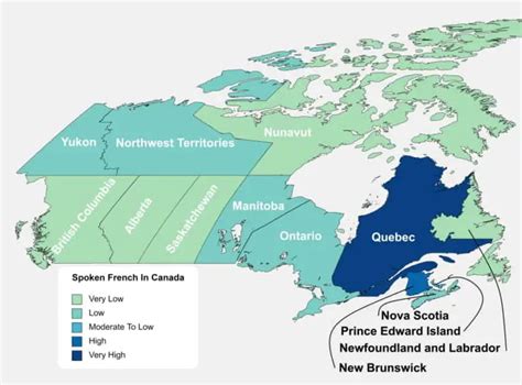 Which part of Canada is French spoken?