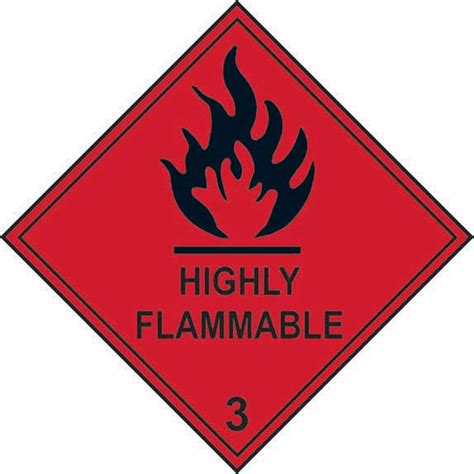 Which plastic is highly flammable?