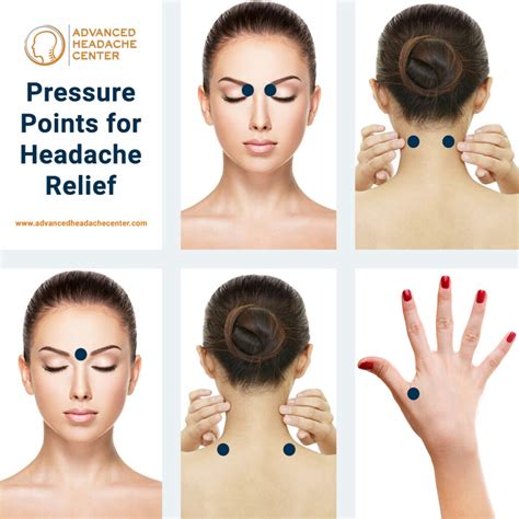 Which pressure point relieves headaches?
