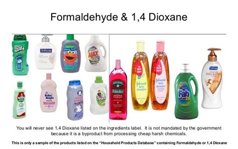 Which products contain formaldehyde?