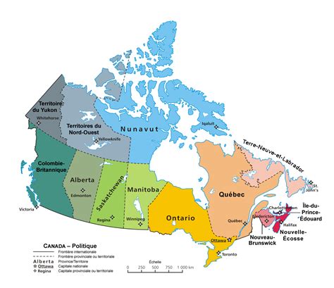 Which provinces in Canada are French?