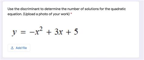 Which quadratic function has one real solution brainly?