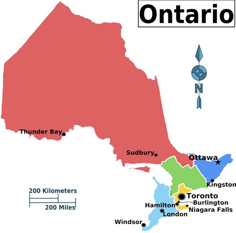 Which region is Ontario in?