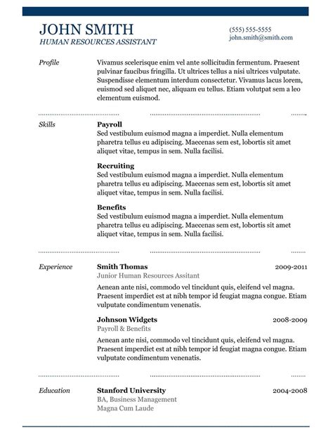 Which resume template is best?