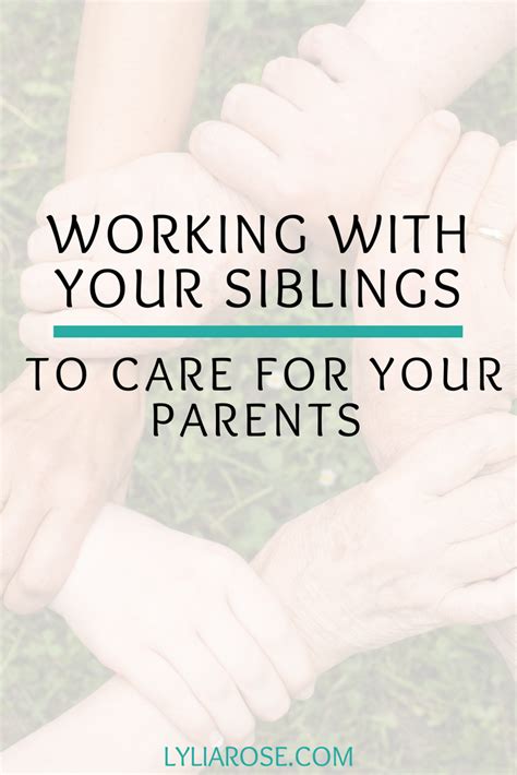 Which sibling should take care of parents?
