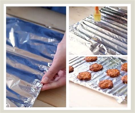 Which side of aluminum foil to use when baking cookies?