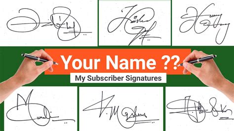 Which signature is best for my name?