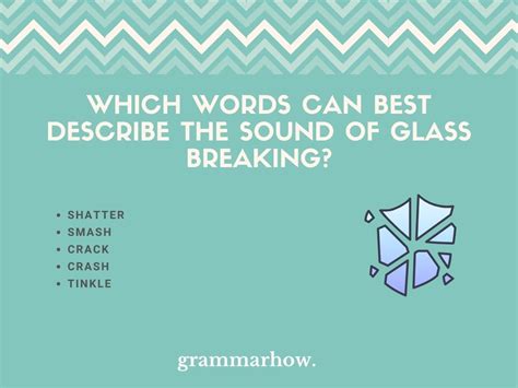 Which sounds can cause glass to break?