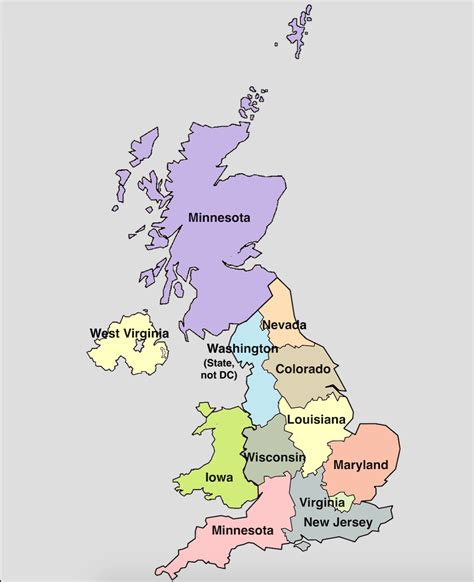 Which state is closest in size to Britain?