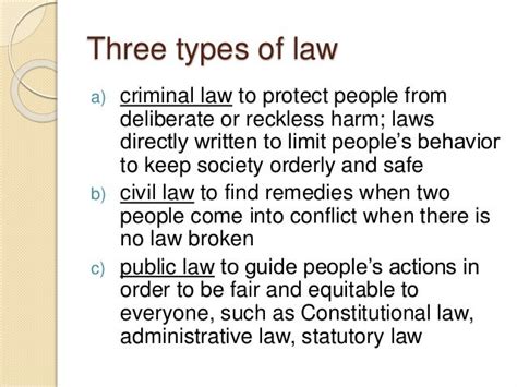 Which type of law is best?