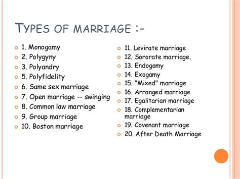 Which type of marriage is best?