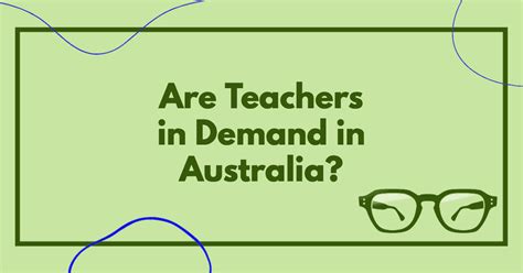 Which type of teachers are in demand in Australia?