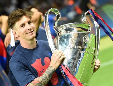 Which year Messi won UCL?