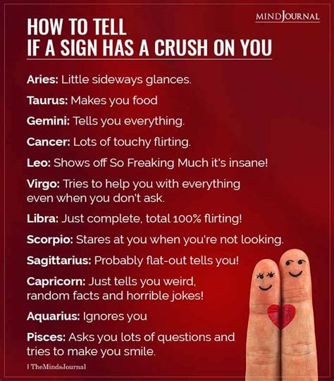 Which zodiac sign has a crush on Virgo?