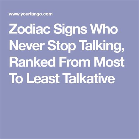 Which zodiac sign is not talkative?