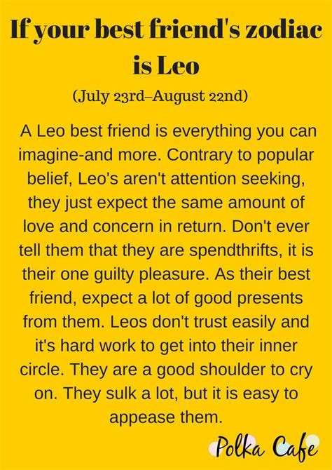 Who are Leos bestfriend?