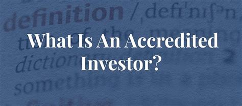 Who are accredited investors under Reg D?