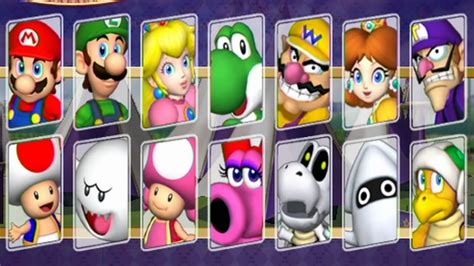 Who are the characters in Mario Party 8?