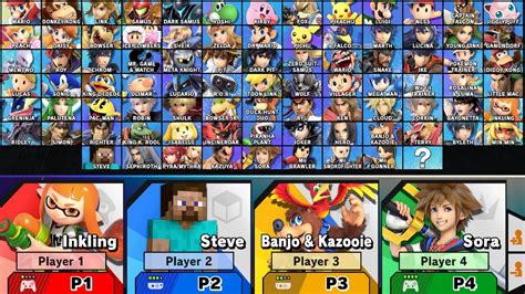 Who are the only 8 characters in Smash?