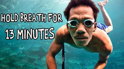 Who can dive for 13 minutes?