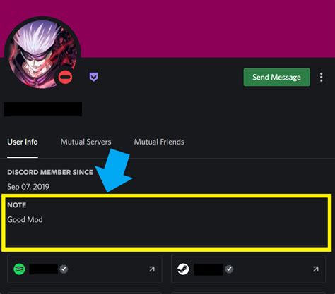 Who can see notes on Discord?