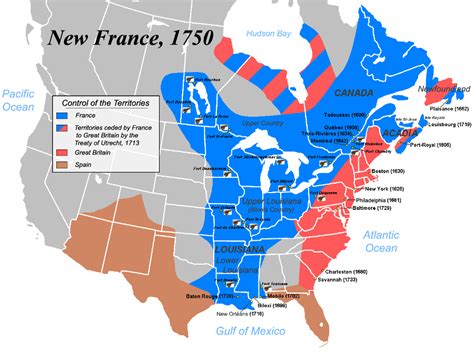 Who claimed land in Canada for France?
