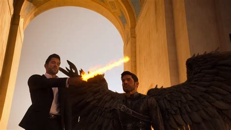 Who cut off Lucifer's wings?