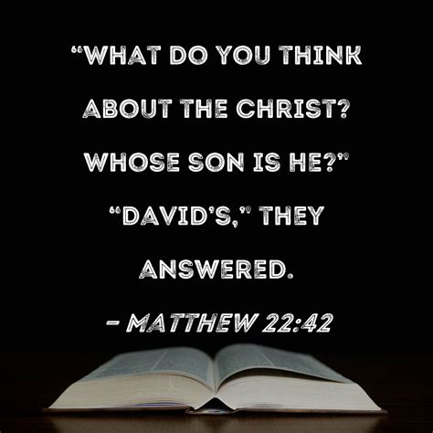 Who did Matthew think Jesus was?