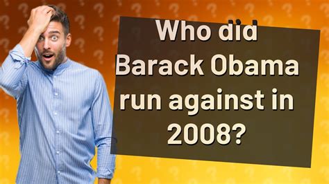 Who did Obama run against?