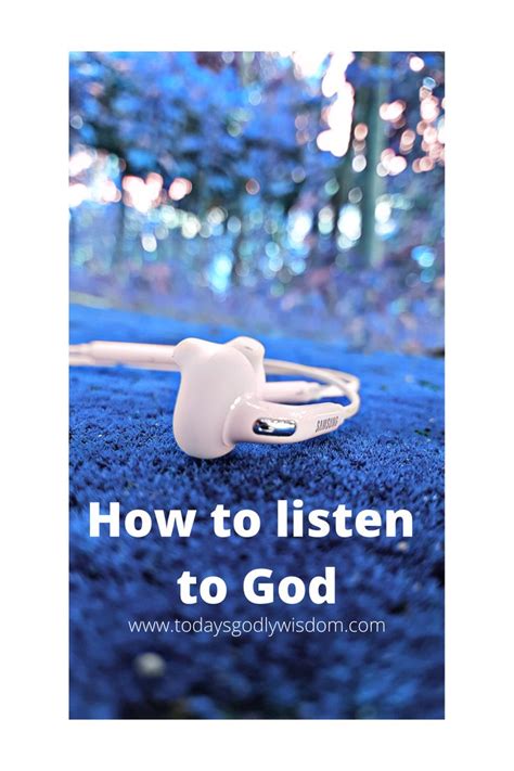 Who does God listen to?