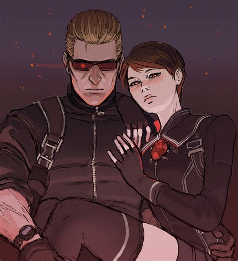 Who does Wesker love?