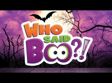 Who first said boo?