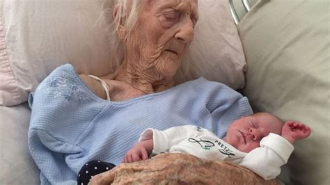 Who gave birth at the age of 90?