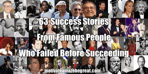 Who has failed and then succeeded?