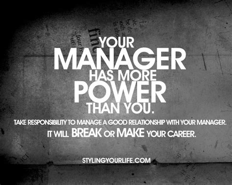 Who has more power than a manager?