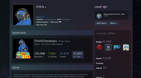 Who has the highest level Steam profile?