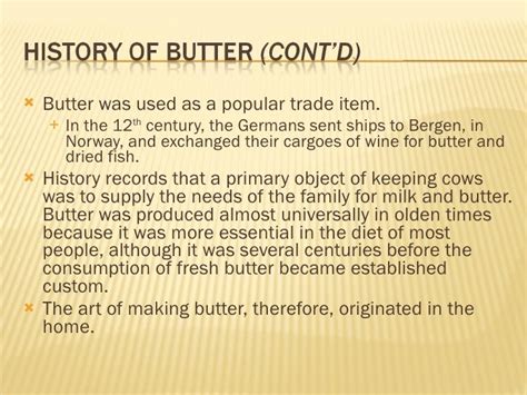 Who invented butter?