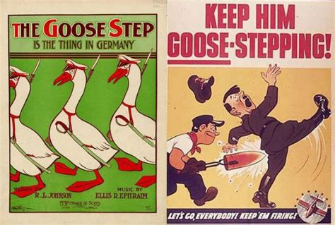 Who invented goose stepping?
