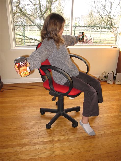 Who invented spinning office chairs?