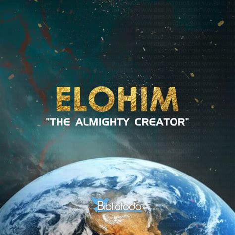 Who is Elohim?