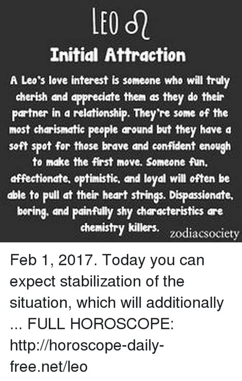 Who is a Leos love interest?