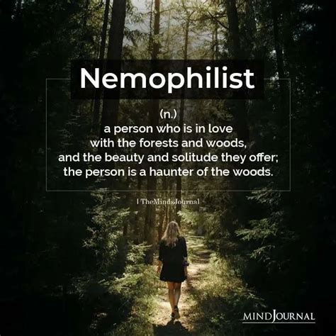 Who is a Nemophilist?