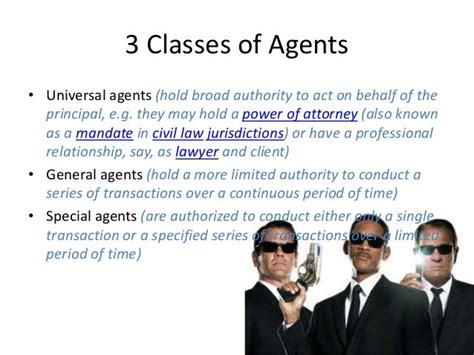 Who is a universal agent?